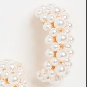 Freshwater hoop Pearl Dangle Earrings